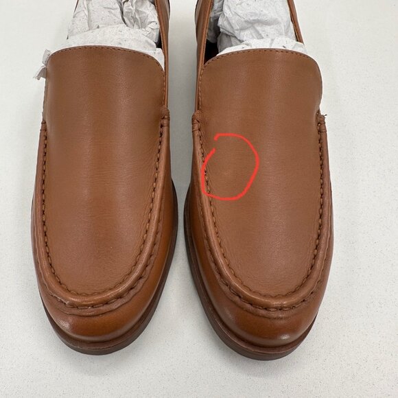 Everlane The Modern Loafer in Camel-Tan Leather sz 10 Stacked Heel Cushioned - Picture 3 of 7